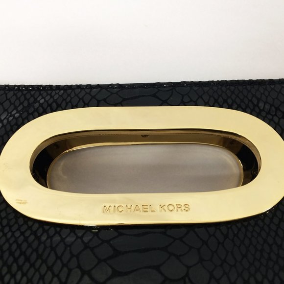 Michael by Michael Kors Berkley Embossed Clutch - Picture 3 of 12